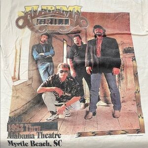 Alabama Vintage Autographed Graphic TShirt Size Large